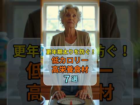 更年期太りを防ぐ！低カロリー高栄養食材７選 #更年期太り #食べて痩せる #健康ダイエット