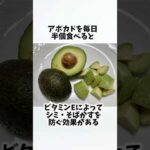 アボカドを毎日食べたらどうなるの？①【30秒でわかる効果まとめ】#アボカド #ダイエット #筋トレ #美容 #健康 #雑学 #ナレーター #小林将大