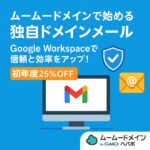 ムームードメインで始める独自ドメインメール｜Google Workspaceで信頼と効率をアップ！